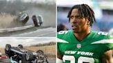 Newly surfaced video shows moment Jets cornerback Brandin Echols loses control of sports car at 84 mph, runs motorist off road in horrifying crash