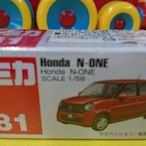 TOMICA NO.81全新盒裝 多美汽車 紅色 本田 Honda N-ONE