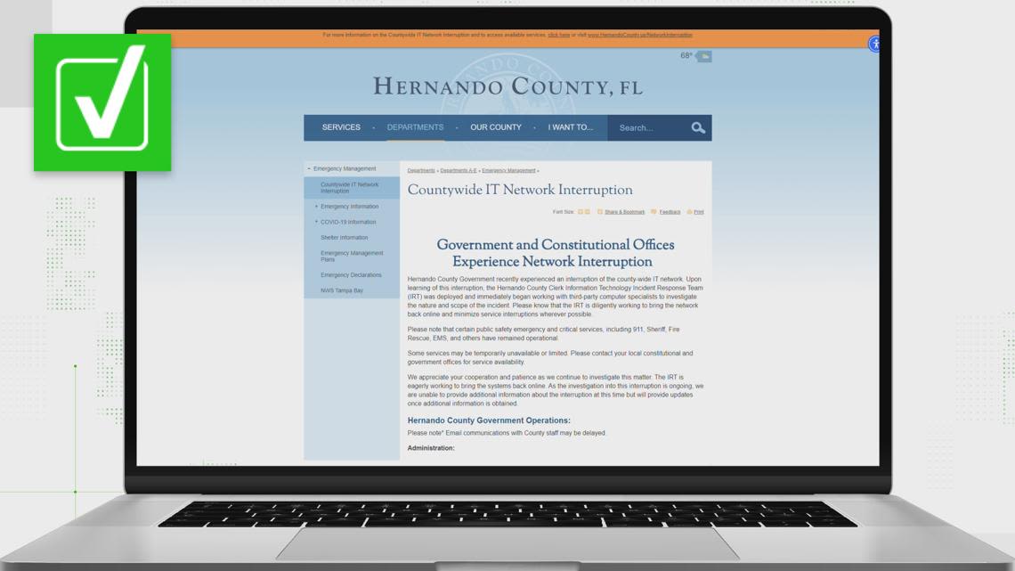 Yes, cybercriminals stole Hernando County's data for ransom