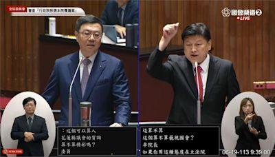 交鋒覆議案！傅崐萁拍桌扯「賴清德別推兩國論」 卓揆嗆別離題