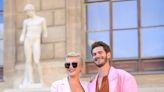 Andrew Garfield and Florence Pugh Twin in Pink at Valentino Show