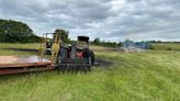 Driver escapes farm vehicle fire unhurt