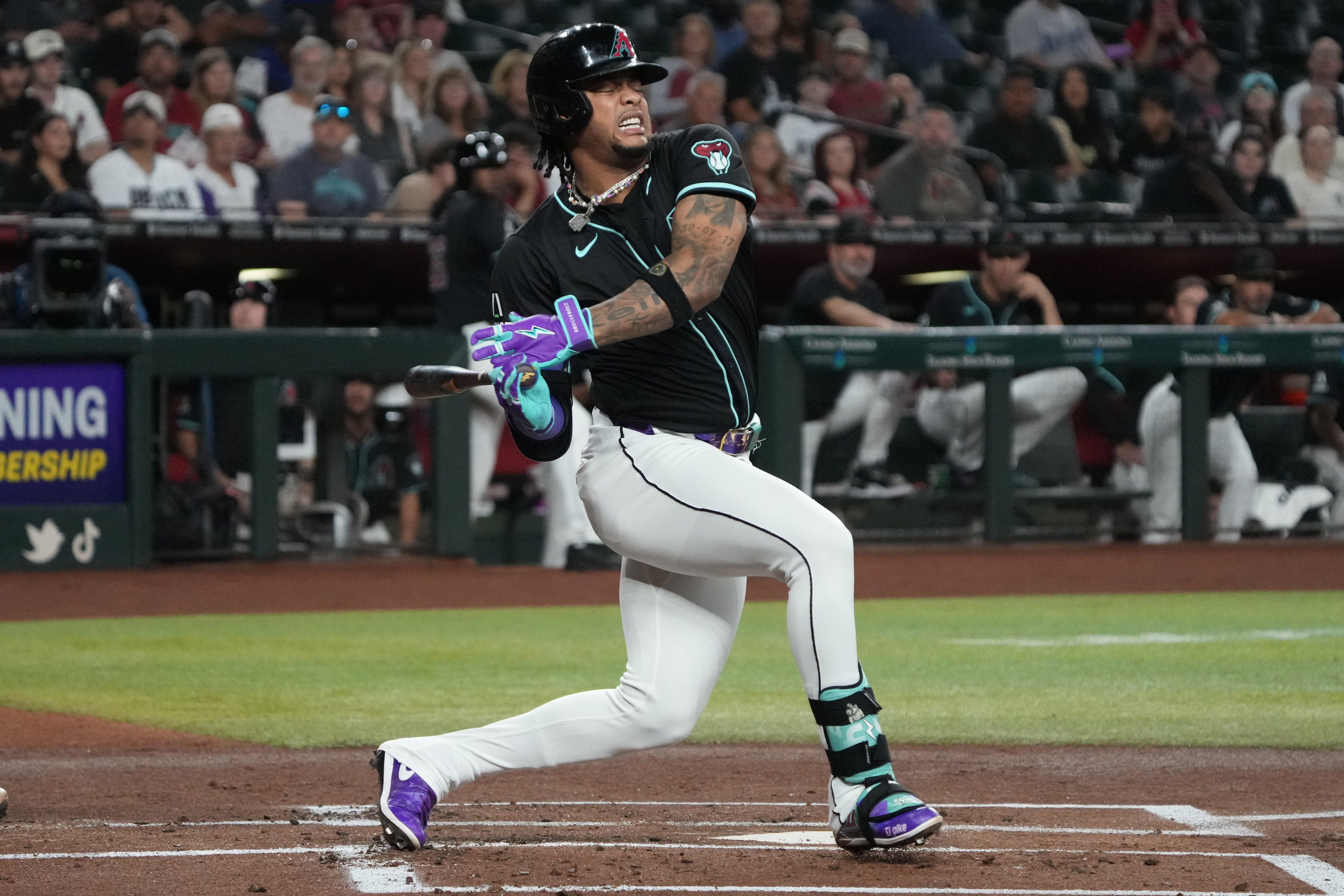 Ketel Marte's injured ankle remains a concern, out of Tuesday lineup