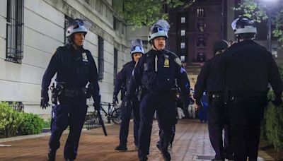 NYPD officer fired gun while clearing Columbia protest