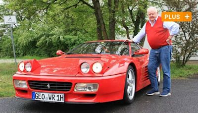 Gerolzhofen: Sportwagen sucht Co-Piloten: Gerolzhöfer Ferrari-Fan Peter Wolf lädt Kinder zur Spritztour im Boliden ein