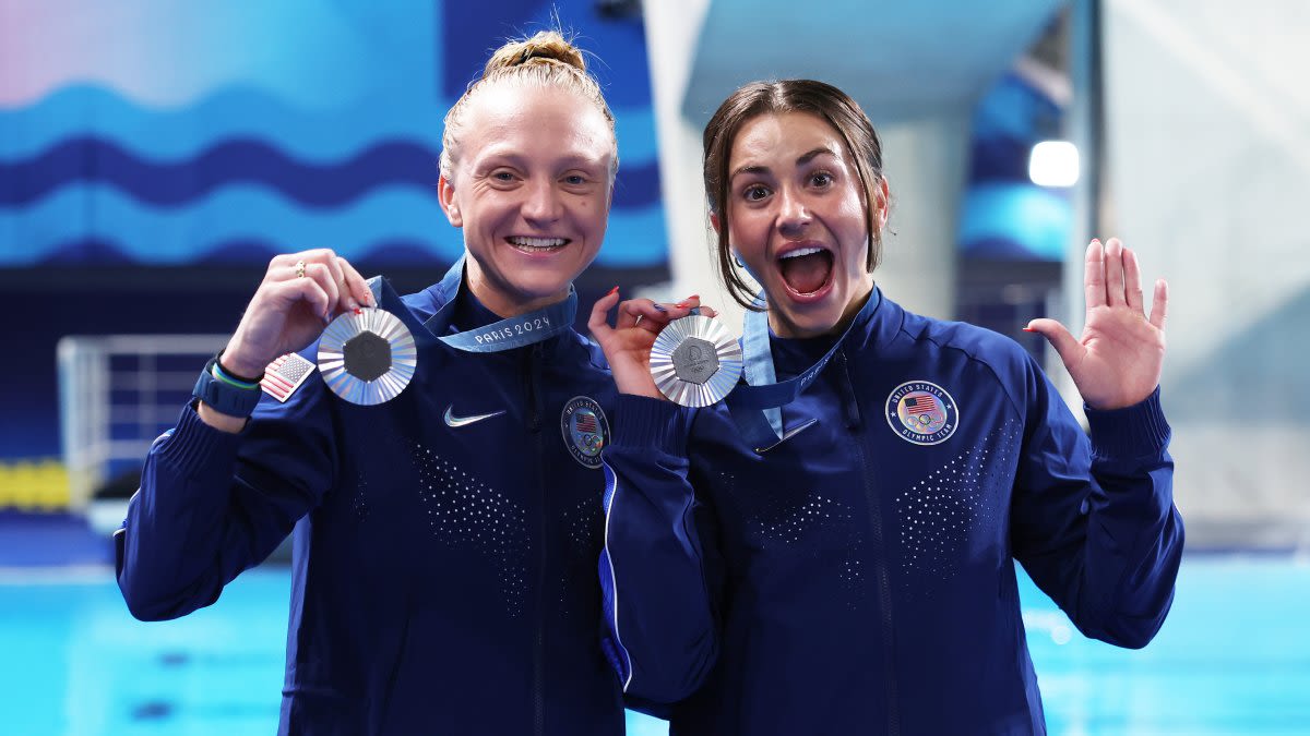 Who are Kassidy Cook and Sarah Bacon, Team USA's first medalists at the Paris Olympics?