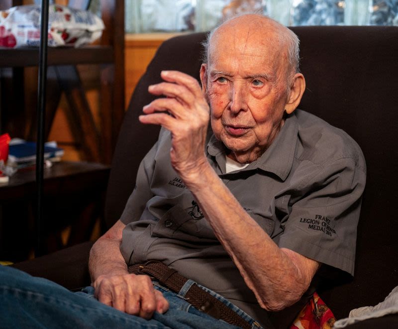 At 101, D-Day US veteran heads to France for 80th anniversary