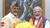 Andhra CM Naidu meets PM Modi, seeks financial assistance from Centre | India News - Times of India