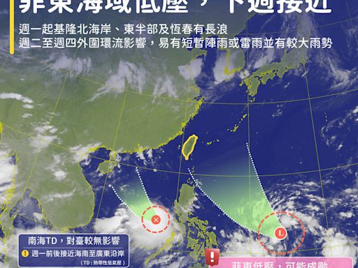 下週二到週五「全台天氣不穩」 可能發颱風海警時間點曝