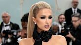 Paris Hilton Looks Biker-Chic in a Black Leather Gown at the 2023 Met Gala