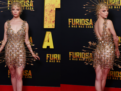 Anya Taylor-Joy Wore a transparent Dress Pierced With Arrows That's Literally Impossible to Sit In