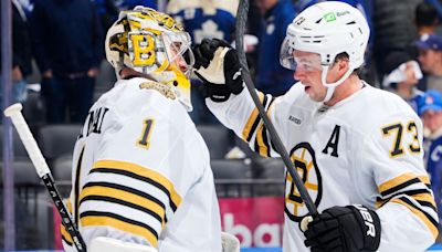 Bruins coach thinks Swayman in Leafs' heads