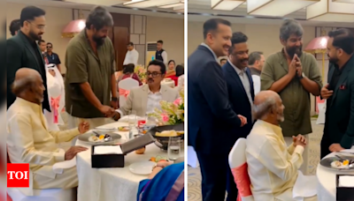 Rajinikanth attends a wedding in Kerala; meets Malayalam actor Joju George | Tamil Movie News - Times of India