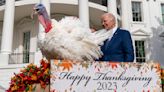 Biden pardons National Thanksgiving Turkeys while marking his 81st birthday with jokes about his age