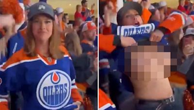 Edmonton Oilers Fan Gets Porn Site Offer After Flashing Boobs In Arena