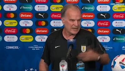 Bielsa criticó a periodistas y a la organización de la Copa América 2024 por los incidentes tras la eliminación de Uruguay