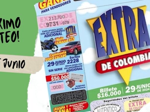 Sorteo extraordinario de Colombia, resultados del 29 de junio: $12.000 millones de premio mayor