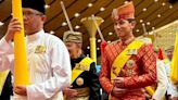 El llamativo look nupcial de la futura mujer del príncipe de Brunéi en el último rito de su boda