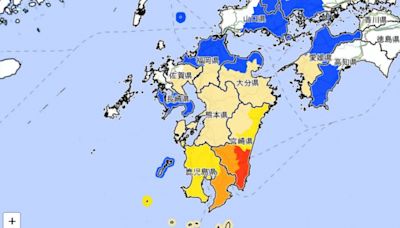 日本九州宮崎東面6.9地震！新幹線停駛 日氣象廳發布海嘯注意報