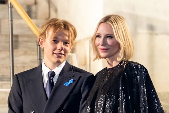 Cate Blanchett Hits The Town With Her Son & Her Favorite Leather Pants