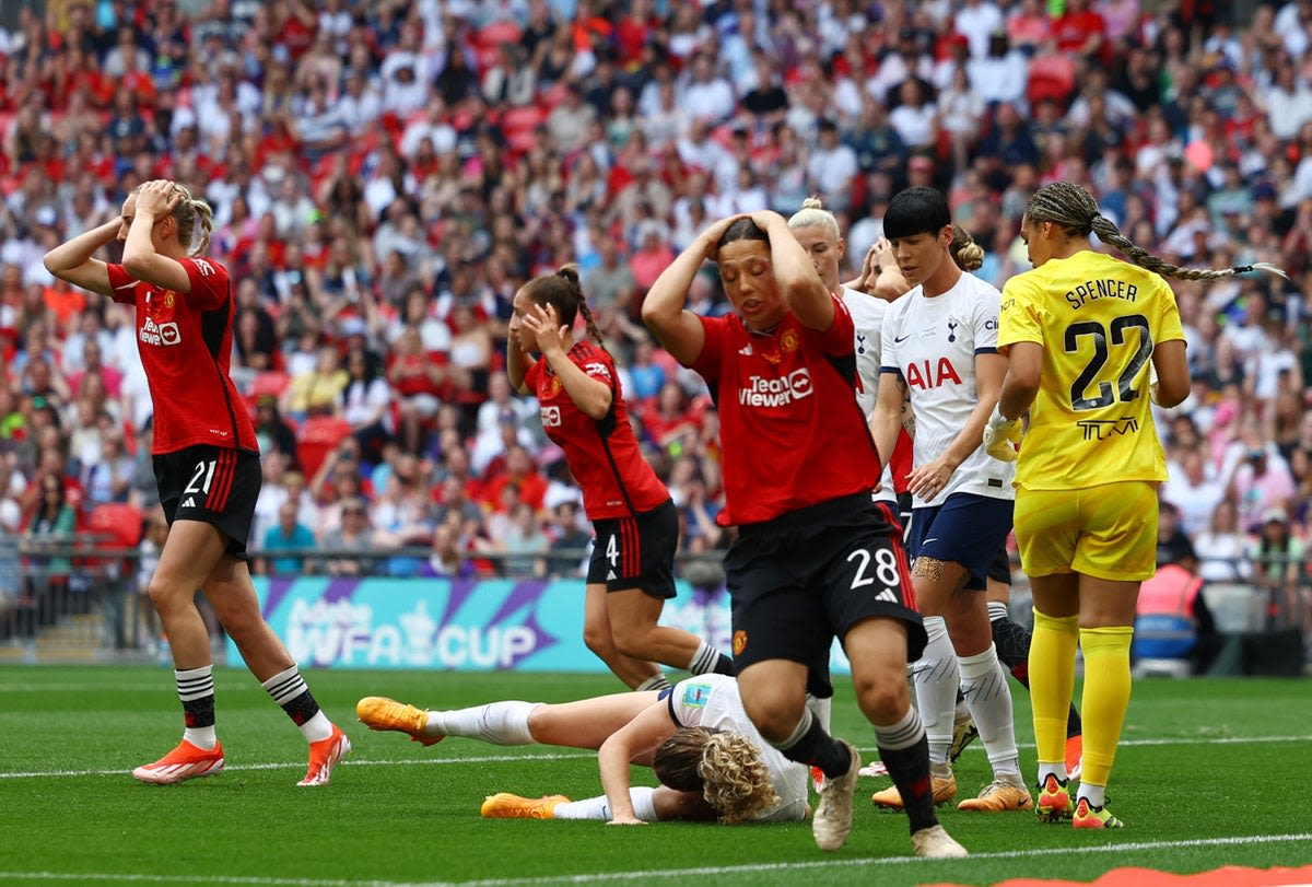 Women's FA Cup final LIVE! Manchester United vs Tottenham match stream, latest score and goal updates today