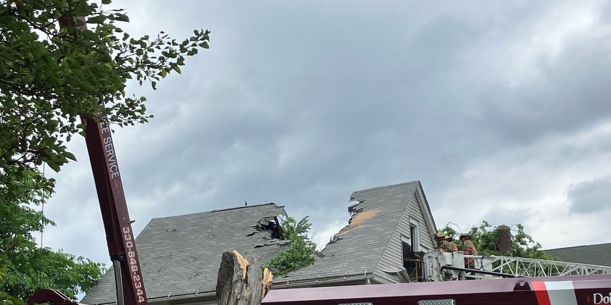 33-year-old Akron man dies after tree falls on house during storm