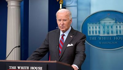 Citing Trump, Biden says he can’t guarantee election will be peaceful in president’s first remarks from White House press room