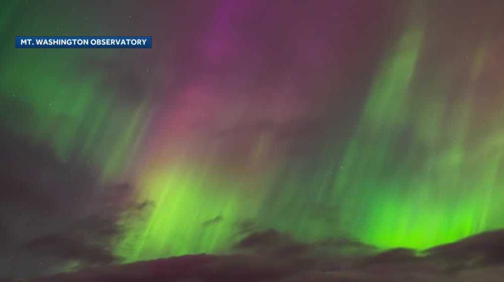 'I still can't comprehend': Northern lights spotted across New Hampshire sky