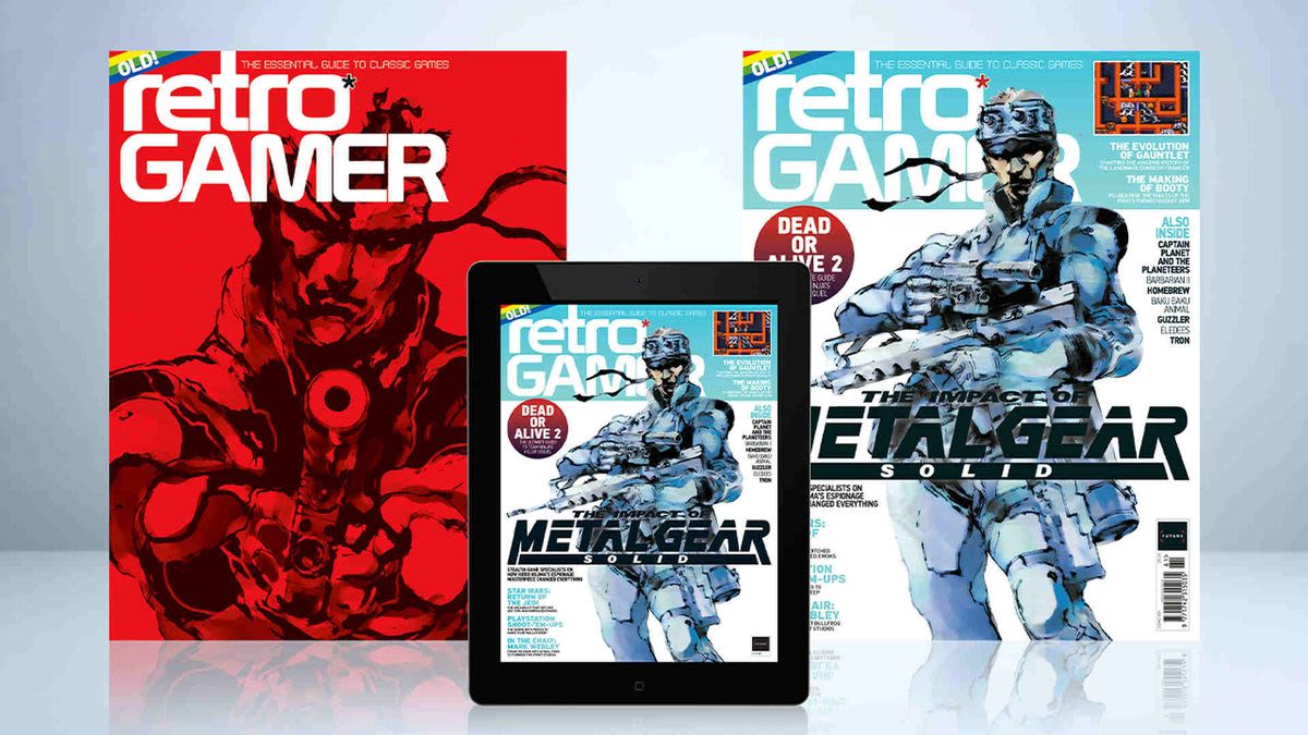 Check out a magazine to surpass Metal Gear as Solid Snake sneaks onto Retro Gamer's cover