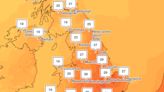 Maps show where in the UK temperatures will soar to 30C this week