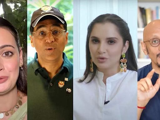 #InternationalTigerDay: Shantanu Moitra, Dia Mirza, Sania Mirza, Viswanathan Anand unite to pay a tribute to tigers - Times of India