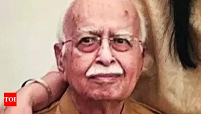 L K Advani, 96, admitted to hospital again - Times of India