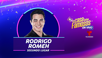 Rodrigo Romeh gana el segundo lugar en La Casa de los Famosos 4 y se lleva los $100,000