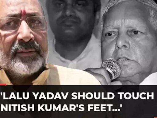 'No one weaker than Lalu Yadav...': BJP's Giriraj Singh on RJD chief's 'Modi govt is weak' jibe