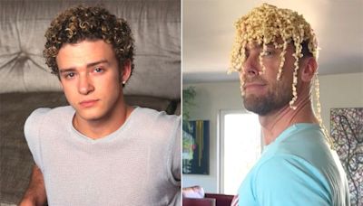 NSYNC's Lance Bass trolls Justin Timberlake for 'It's gonna be May' meme — ramen hair included