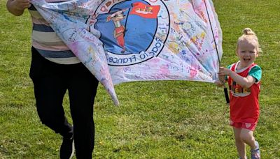 Global Olympic spirit arrives in Shaftesbury with Mini Athletics flag relay