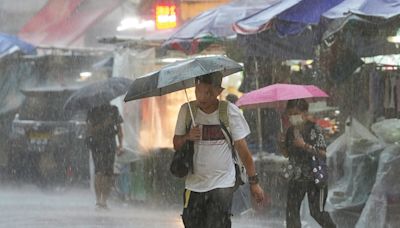 黃雨昨生效 荃灣雨勢特別大