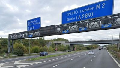 M2 diversion details confirmed as section of motorway to close for full weekend