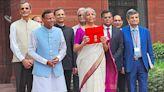 Sitharaman again takes tablet in red pouch to present paperless Budget