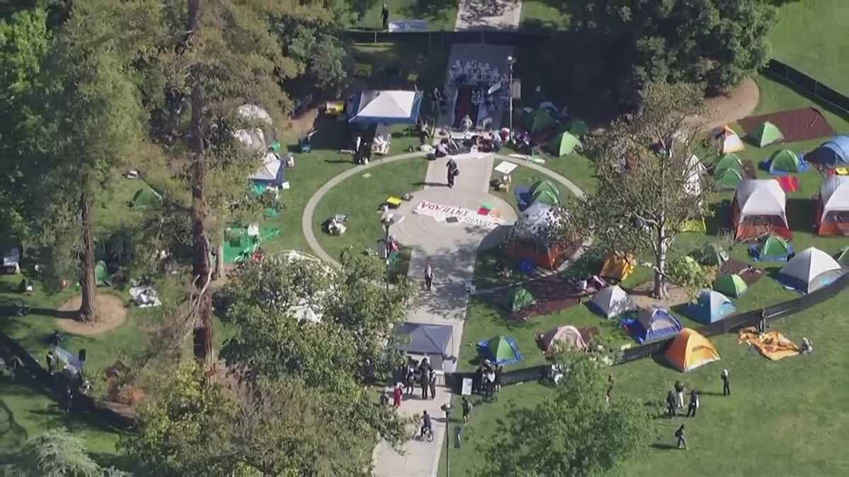 Pro-Palestinian encampment set up at UC Davis