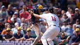 Duran's RBI single lifts Red Sox past Brewers 2-1 in game that sees benches empty