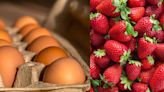 Feria del agricultor: Baja el precio del huevo y sube el de la fresa