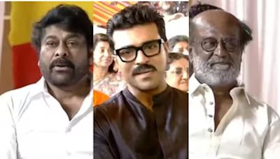 Netizens Roar As Chiranjeevi, Rajinikanth, Ram Charan, Konidela Family Attend Chandrababu Naidu, Pawan Kalyan's Oath Ceremony - Watch