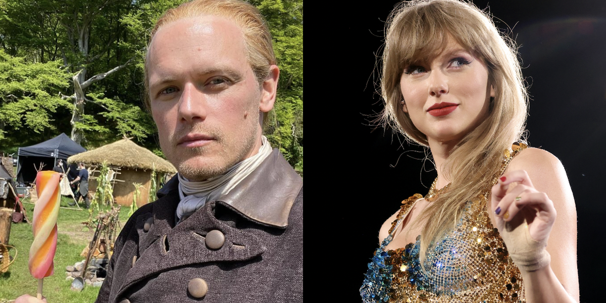 Outlander's Sam Heughan Is on a Mission to Make Taylor Swift "Forget" All About Travis Kelce