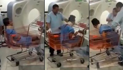 Gobierno de AMLO desmiente VIDEO del IMSS en donde aparece un paciente trasladado en carrito de supermercado