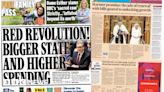 Newspaper headlines: Starmer's 'red revolution' and promises of renewal