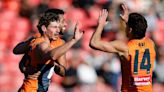 Giants crush road strugglers Suns to boost finals bid