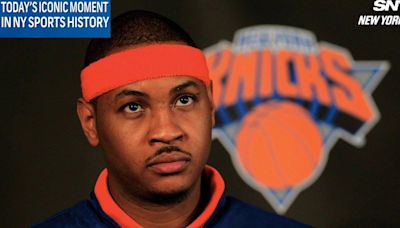 Today's Iconic Moment in NY Sports History: Carmelo Anthony re-signs with the Knicks on a 5-year, $124M deal