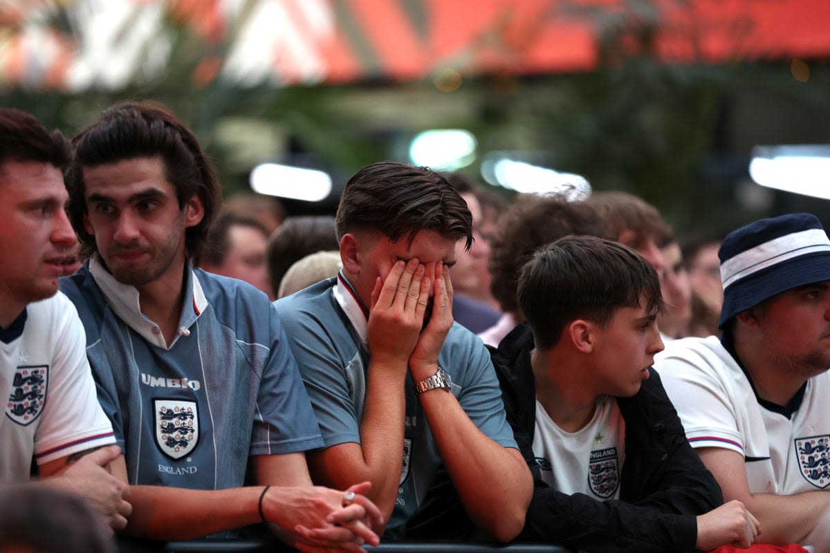 Watch live: England fans gather at Wembley’s Box Park to watch Euro 2024 match against Slovakia