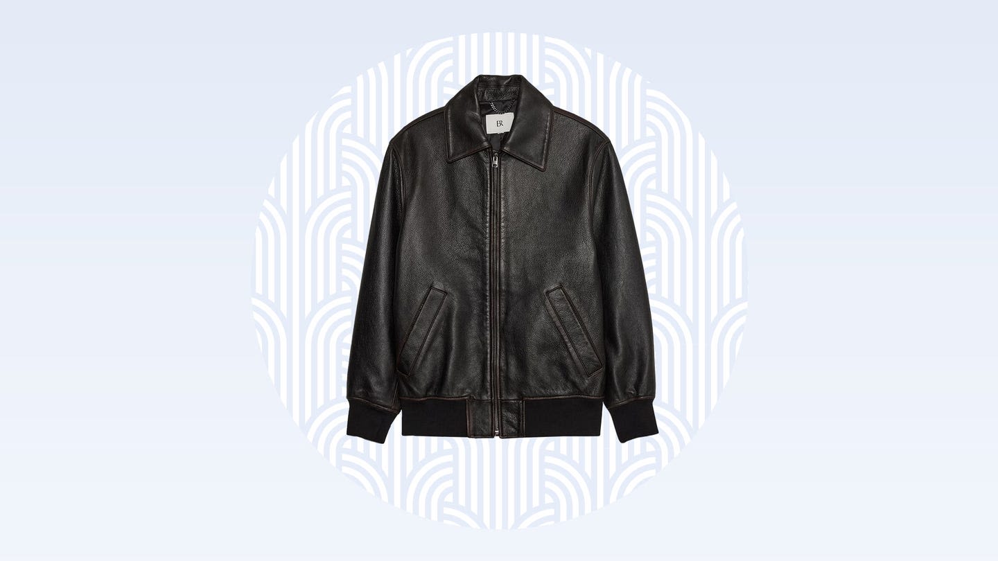 '90s Style Leather Bomber Jackets Are Back, Here's Why This One Is Actually Worth It